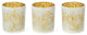 3-Piece Set Nativity Glass Candle Holders