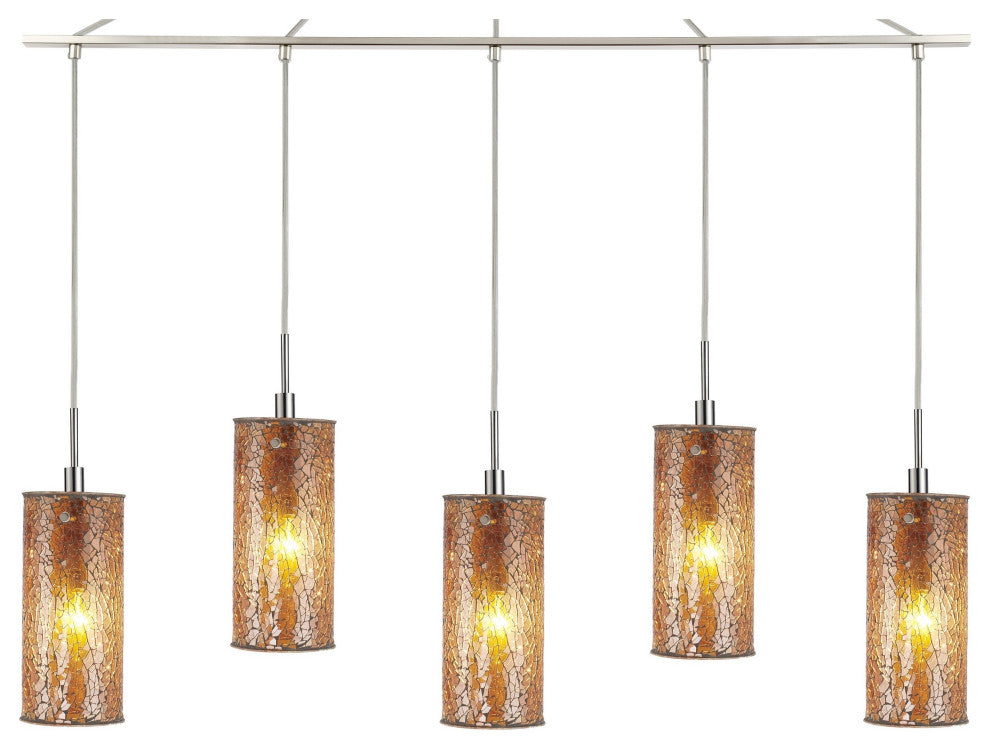 Woodbridge Lighting Tube 5-Light Linear Pendant