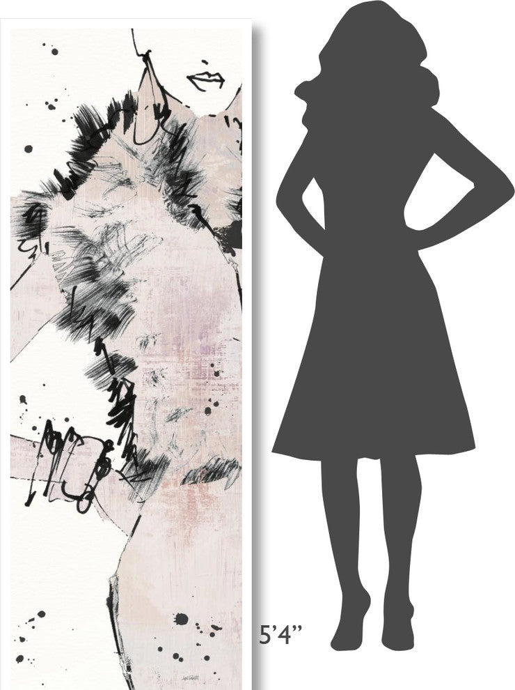 "Fashion Strokes VIII Pastel" Digital Paper Print by Anne Tavoletti, 26"x74"
