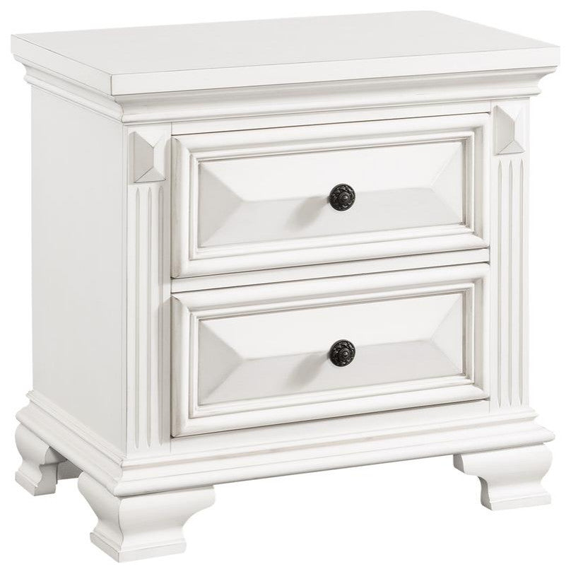 Picket House Furnishings Trent 2-Drawer Nightstand in White
