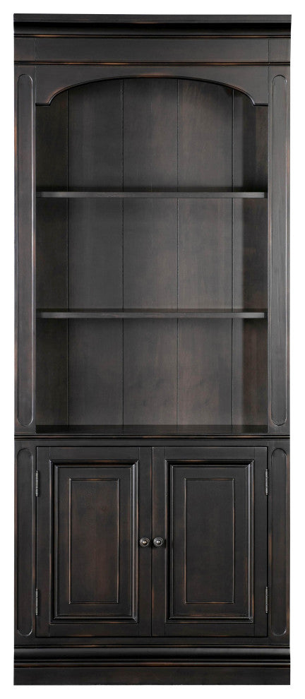 Roanoke Black Bookcase