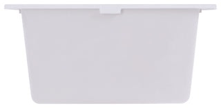 Nantucket Sinks 17" Single Bowl Undermount Granite Composite Bar-Prep Sink, Whit
