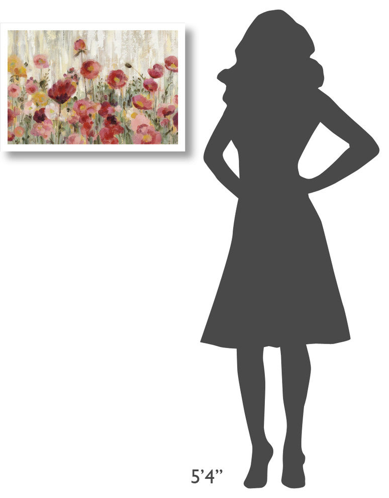 "Sprinkled Flowers Crop" Digital Paper Print by Silvia Vassileva, 26"x18"