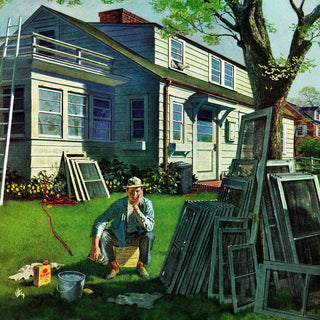 "Window Screens" Painting Print on Canvas by Thornton Utz