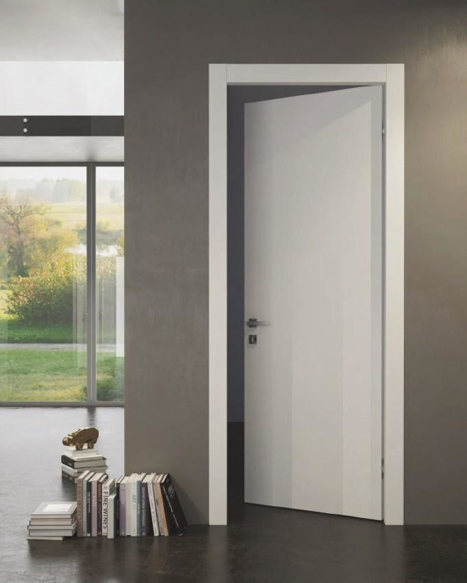 Interior Solid Interior Door & Hardware | Planum 0010 White Silk | Modern Flush,