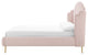 Platform Bed Frame, Queen Size, Velvet, Pink, Modern Contemporary, Bedroom