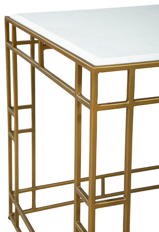 Cubes Aluminum Side Table, Gold