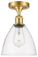 Innovations 516-1C-SG-GBD-752-LED 1-Light Semi-Flush Mount, Satin Gold