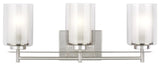 Elmwood Park 3-Light Bath, Brushed Nickel