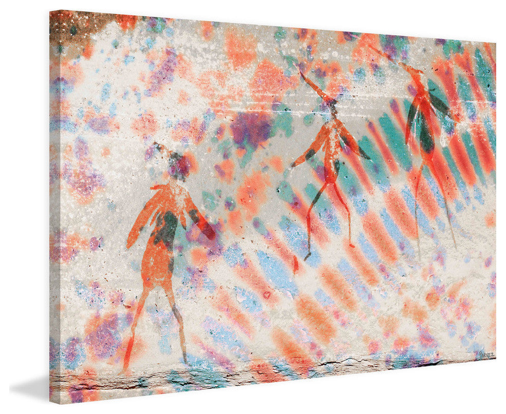 "Bird Dance" Print on Canvas, 18"x12"