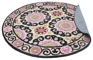 HAND TUFTED WOOL ECO-FRIENDLY AREA RUGS-Beige Multicolor, Oriental Design