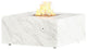 Famosa Fire Pit Table 40"x40"x18" Neolith Calacatta, Hard-Piped Propane