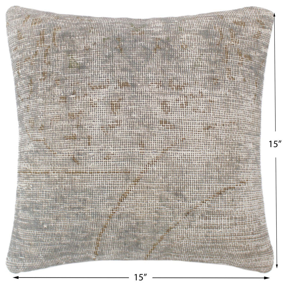 Shabby Chic Ss Vintage Distressed Handmade Rug Pillow