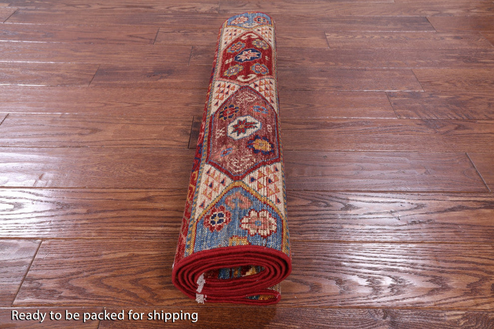 2' 8" X 6' 5" Persian Gabbeh Tribal Hand-Knotted Runner Rug Q11030