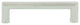 Nostalgic Warehouse Carre' Handle Pull 4" On Center, Polished Nickel