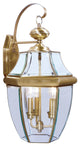 Monterey Outdoor Wall Lantern, Antique Brass
