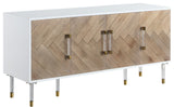 Jive White Lacquer and Acrylic Sideboard / Buffet