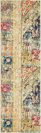 Unique Loom Multicolored Pochteca Monterey 2' 0 x 6' 7 Runner Rug