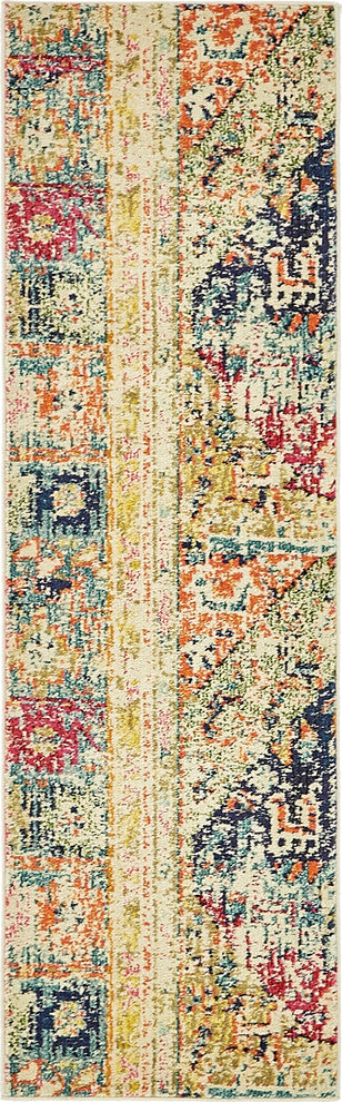 Unique Loom Multicolored Pochteca Monterey 2' 0 x 6' 7 Runner Rug