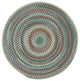 Sherwood Forest Braided Round Run, Dark Blue, 7'6"
