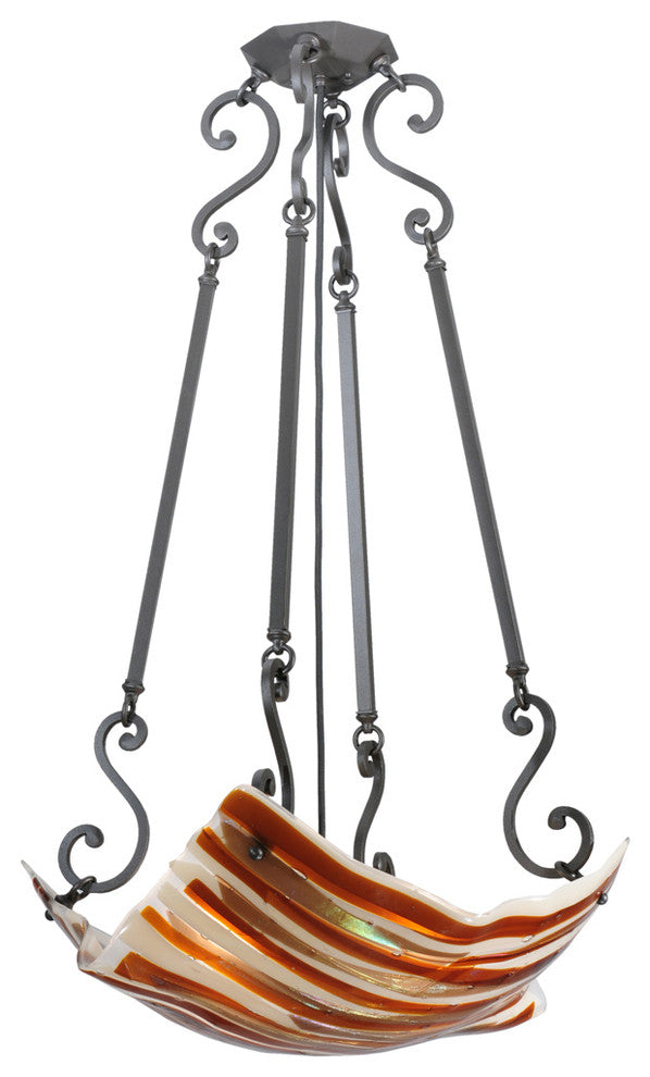 29W Metro Fusion Marina Glass Inverted Pendant
