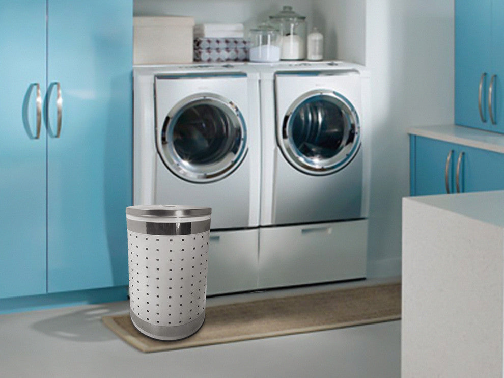 50L Laundry Hamper, White