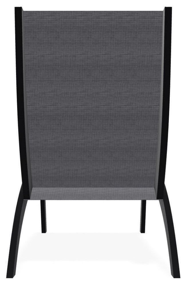 Dune Sling Stackable Outdoor Hydro-Lounge Chaise, Augustine Pewter/Black