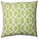 Lattice Damask Blue 23" Floor Pillow, Leaf