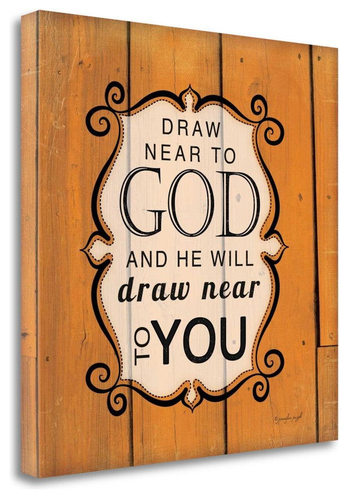 "Draw Near To God" By Jennifer Pugh, Giclee Print on Gallery Wrap Canvas