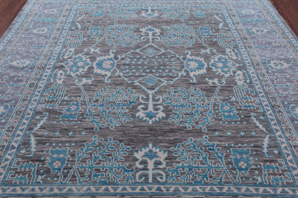 Turkish Oushak Handmade Wool Rug 8' 1" X 10' 0" - Q15864