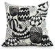 Pumpkins Galore Halloween Print Decorative Throw Pillow, Cream, 16"