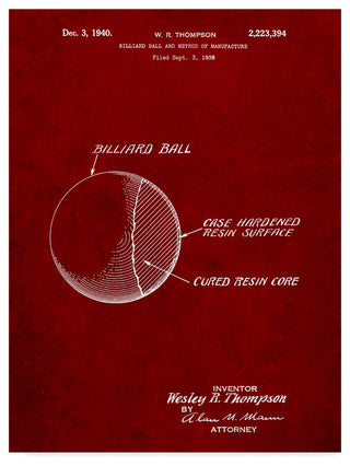 "Billiard Ball" by Cole Borders, Canvas Art, 32"x24"