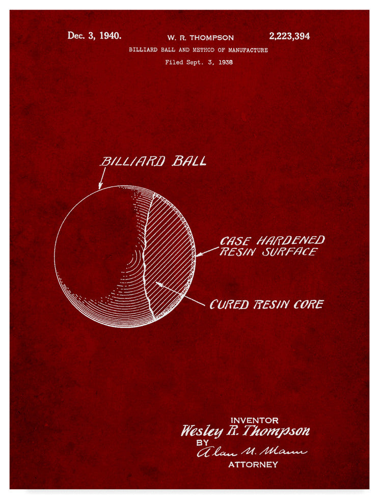 "Billiard Ball" by Cole Borders, Canvas Art, 32"x24"