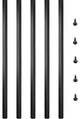 101 Pack Balusters Aluminum Deck Spindles, Black Square Staircase Balusters, 26 Inch