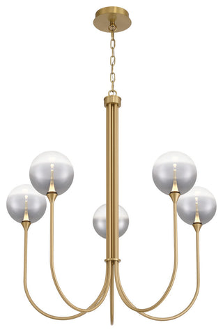 Iissa 5L 34" Gold Smoke Chandelier