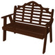 Poly Marlboro Garden Bench, Tudor Brown, 5 Foot