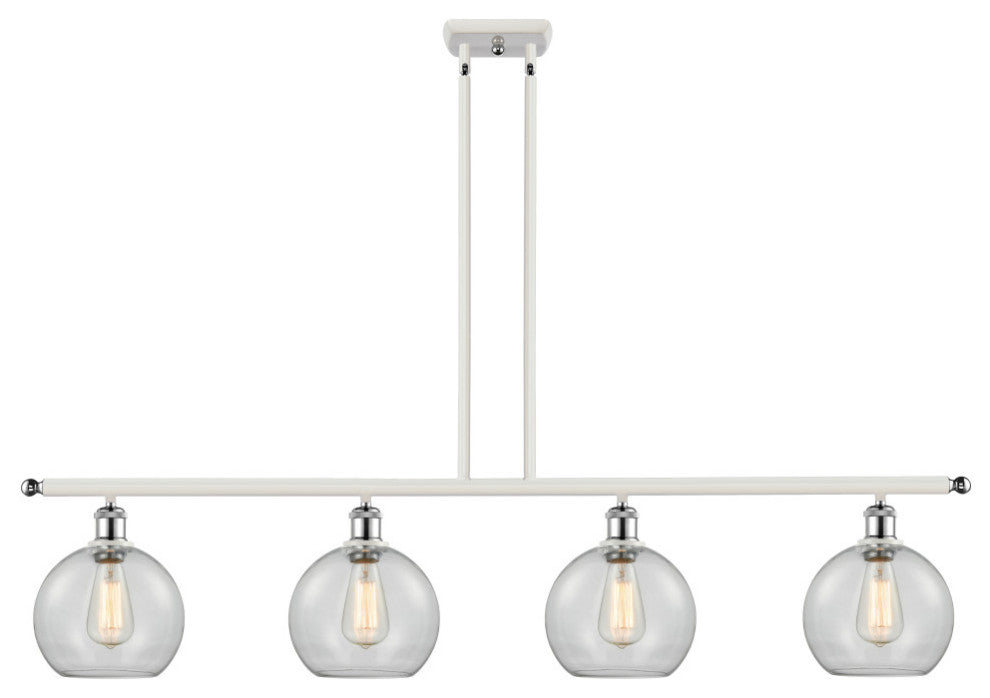 Innovations Lighting 516-4I-WPC-G122-8 Athens 4 Light 48" Island Light