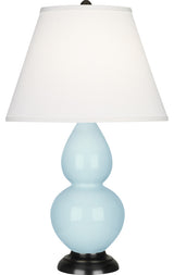Small Double Gourd Accent Lamp, Baby Blue