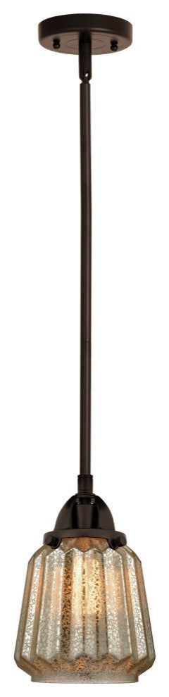 Chatham Mini Pendant, Oil Rubbed Bronze, Mercury, Mercury