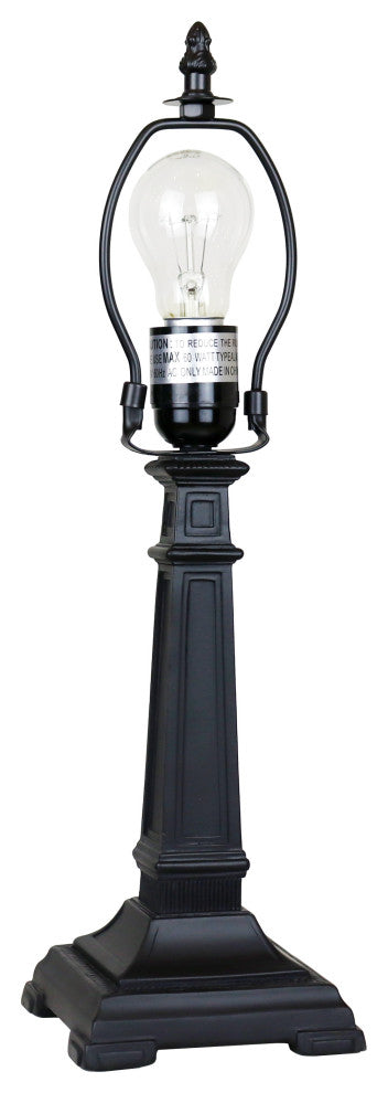 Innes Mission Tiffany-Style Blackish Bronze 1 Light Table Lamp 12" Wide
