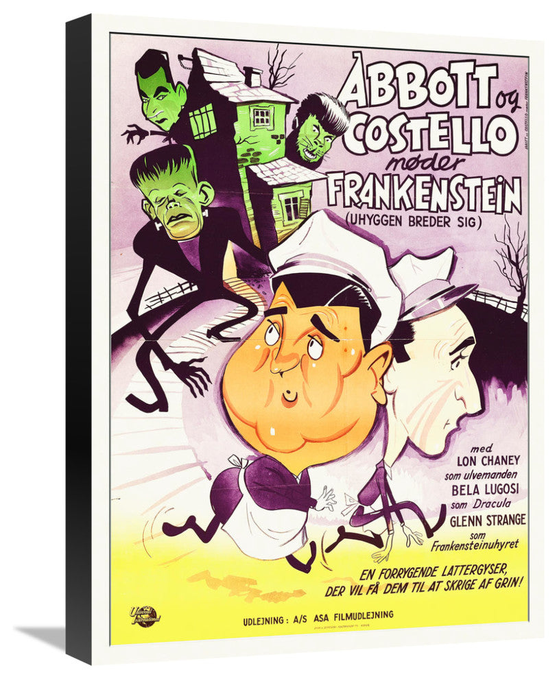 Abbott and Costello, Danish, Meet Frankenstein, 16x22