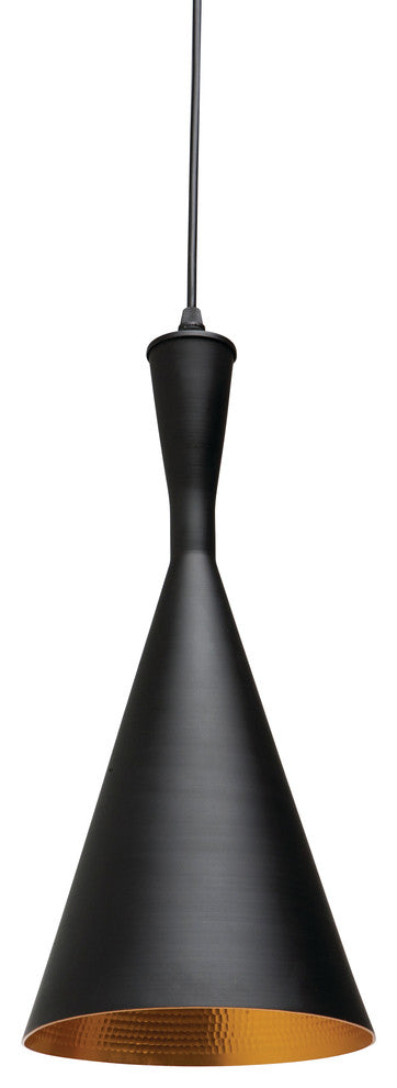 Nuevo Living Lue Lighting Pendant, Black Steel Metal