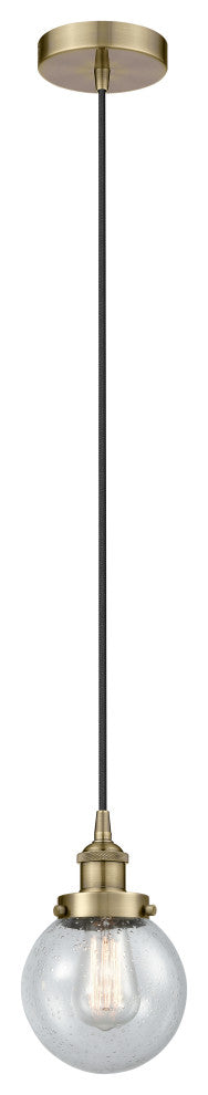 Innovations 616-1PH-AB-G204-6-LED 1-Light Mini Pendant, Antique Brass
