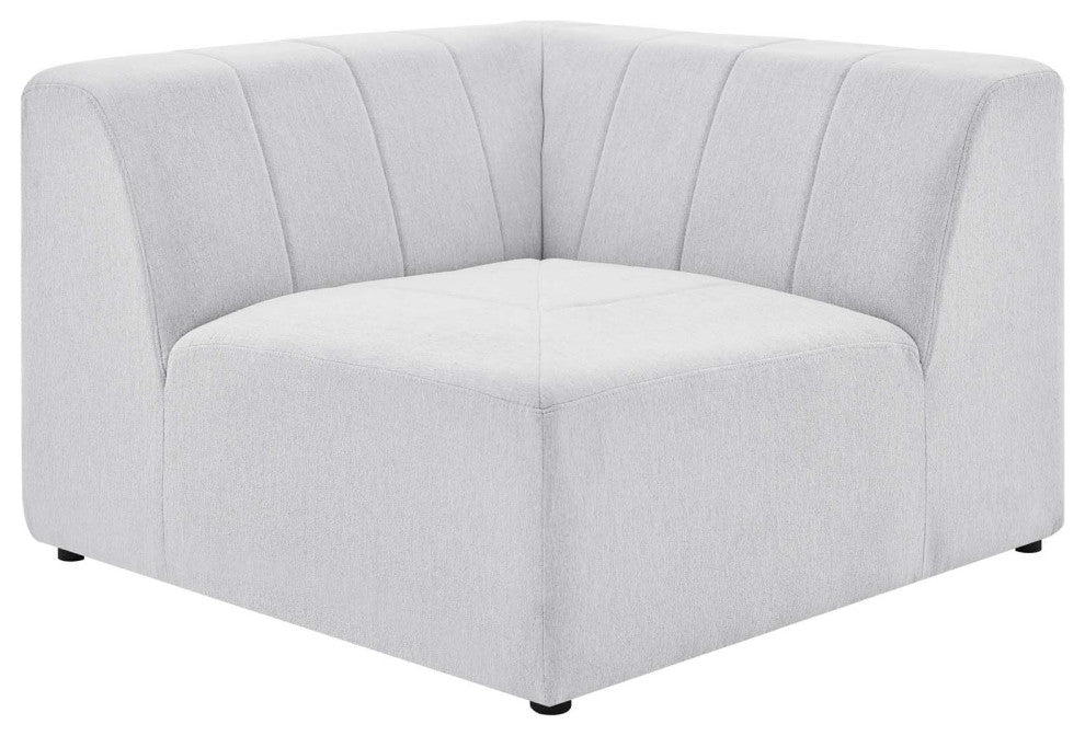 Sofa Corner Chair, Fabric, Ivory White, Modern, Living Lounge Hotel Hospitality