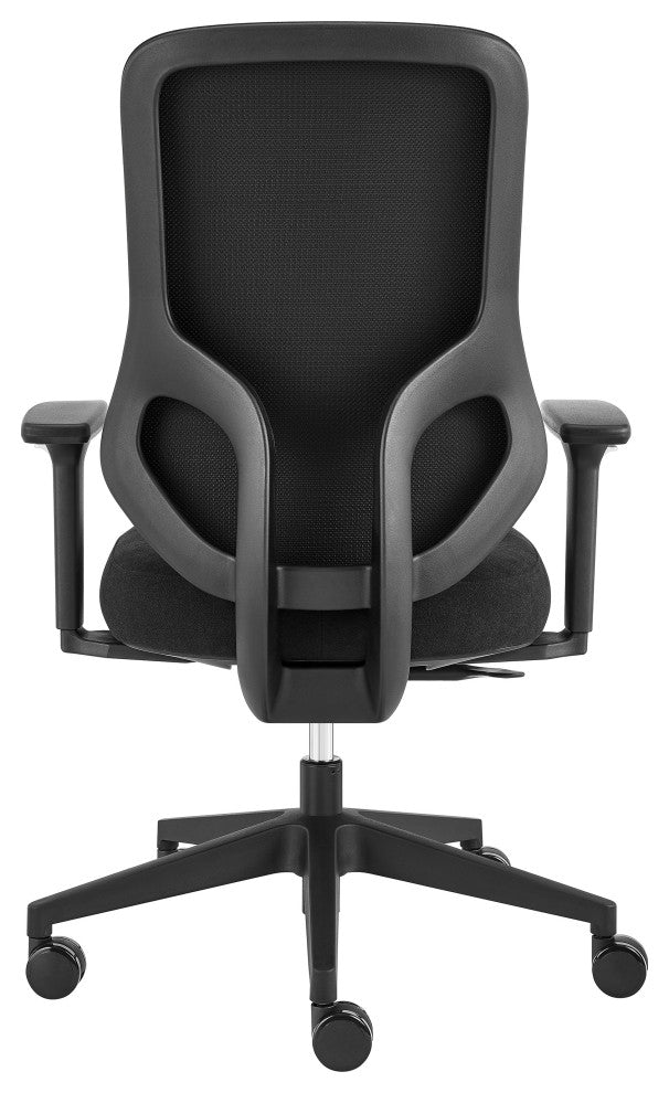 Jeppe Office Chair, Black Fabric and Black Base