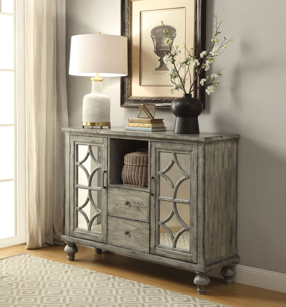Willie Console Table, Weathered Gray