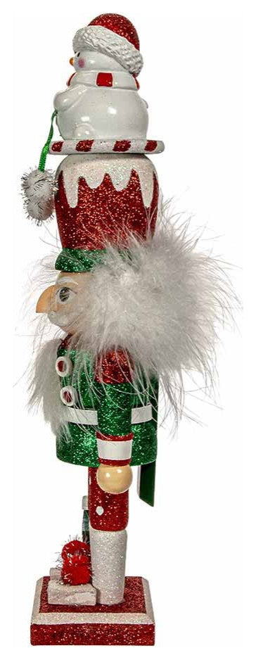 Kurt Adler 12" Hollywood Snowman Hat Nutcracker