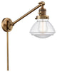 Olean 1-Light Swing Arm, Brushed Brass, Clear