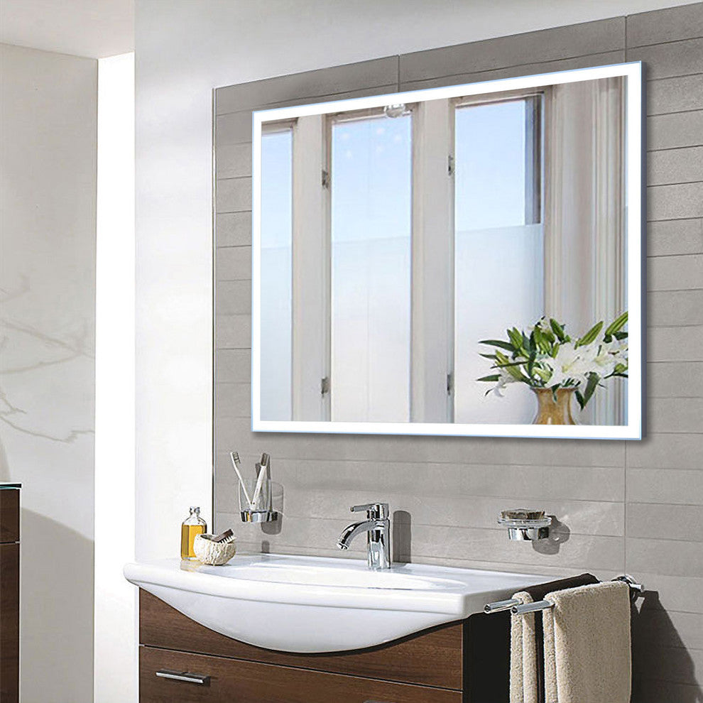 Vanity Art LED Lighted Vanity Bathroom Mirror With Touch Switch, 36"