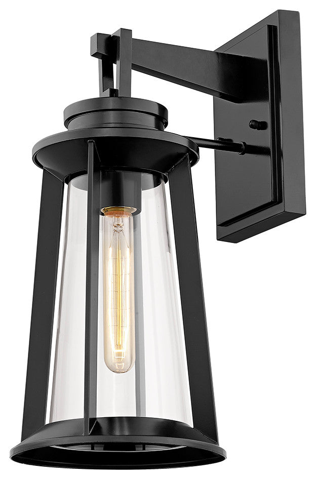 Bolling 1 Light 18" Tall Powder Coat Black Outdoor Wall Sconce